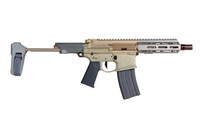 Q Honey Badger .300 Blackout 7" FDE HB-300B-7N-PISTOL - Honey Badger Gun by Q | .300 Blackout PDW