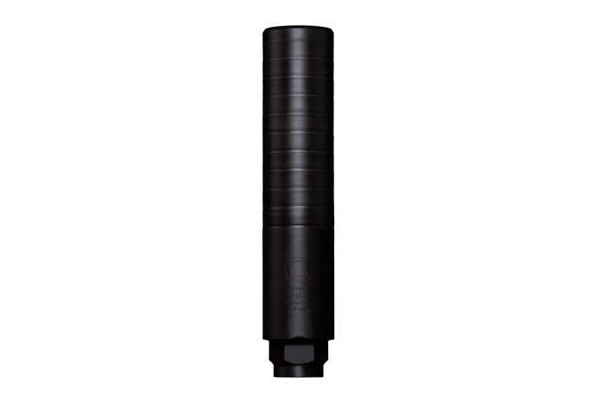 Q Porq Chop 8.6 Blackout Stainless Steel Suppressor Black SIL-PC-QUICKIE-86-B - Honey Badger Gun by Q | .300 Blackout PDW