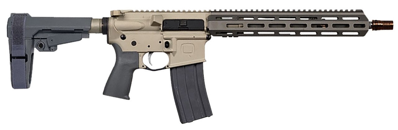 Q Sugar Weasel 5.56 Nato 13" FDE SW-556-13IN-PISTOL - Honey Badger Gun by Q | .300 Blackout PDW