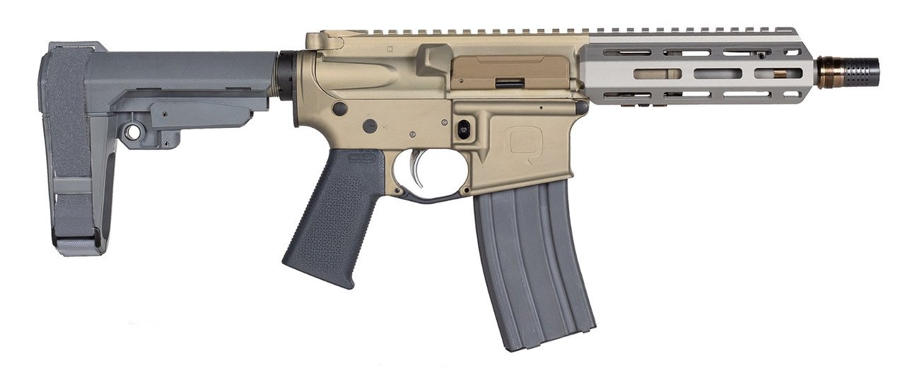 Q Sugar Weasel Pistol .300 Blackout 7" FDE SW-300BLK-7IN-PISTOL - Honey Badger Gun by Q | .300 Blackout PDW